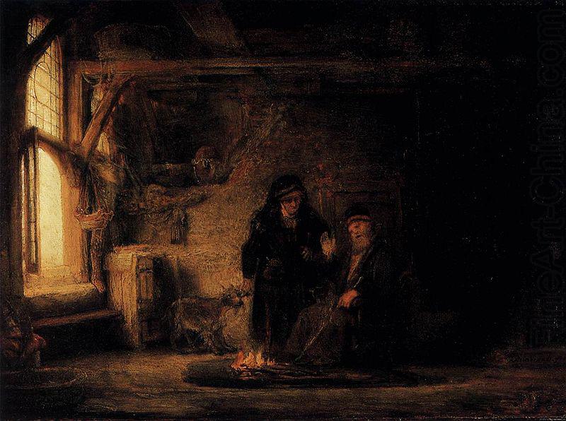 REMBRANDT Harmenszoon van Rijn Tobit's Wife with the Goat china oil painting image